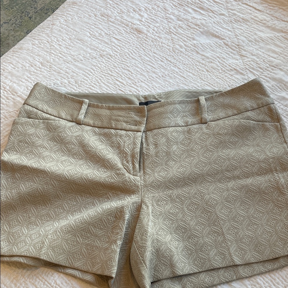 The Limited Beige Patterned Women Shorts